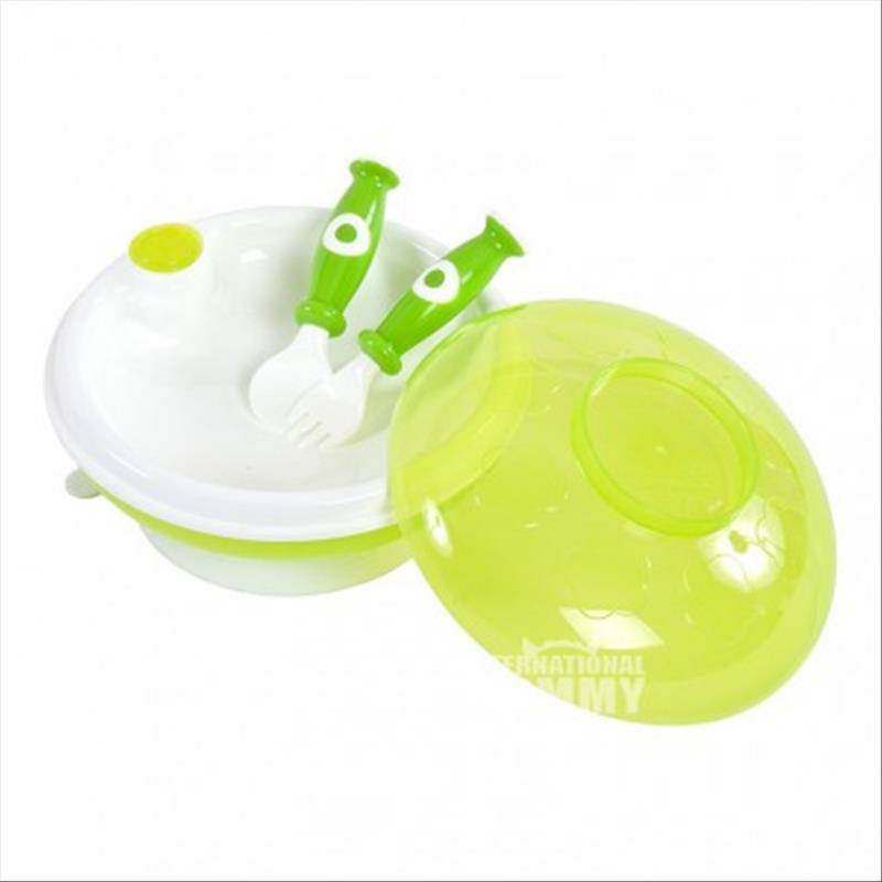 Bieco Jerman insulasi injeksi air bayi non-slip mangkuk garpu mengatur versi luar negeri