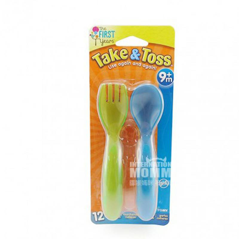 The First Years Sendok Garpu Warna Amerika Tahun Pertama Mengatur Versi Luar Negeri