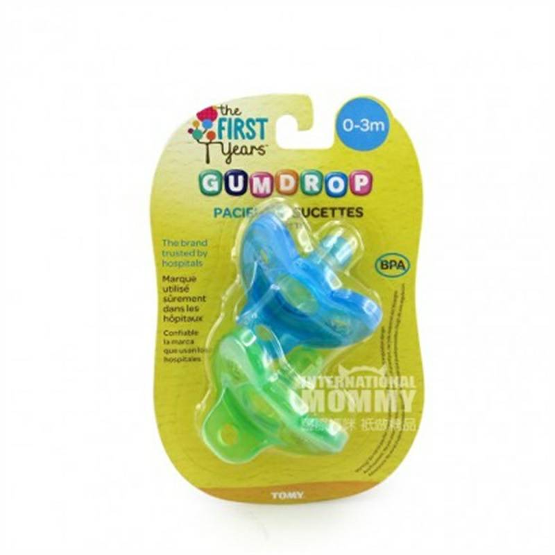 The First Years Tahun Pertama Amerika Silicone Baby Pacifier 0-3 bulan Overseas Pack