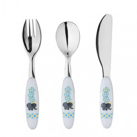 EXZACT UK EXZACT peralatan makan bentuk hewan 3-piece set edisi luar n...