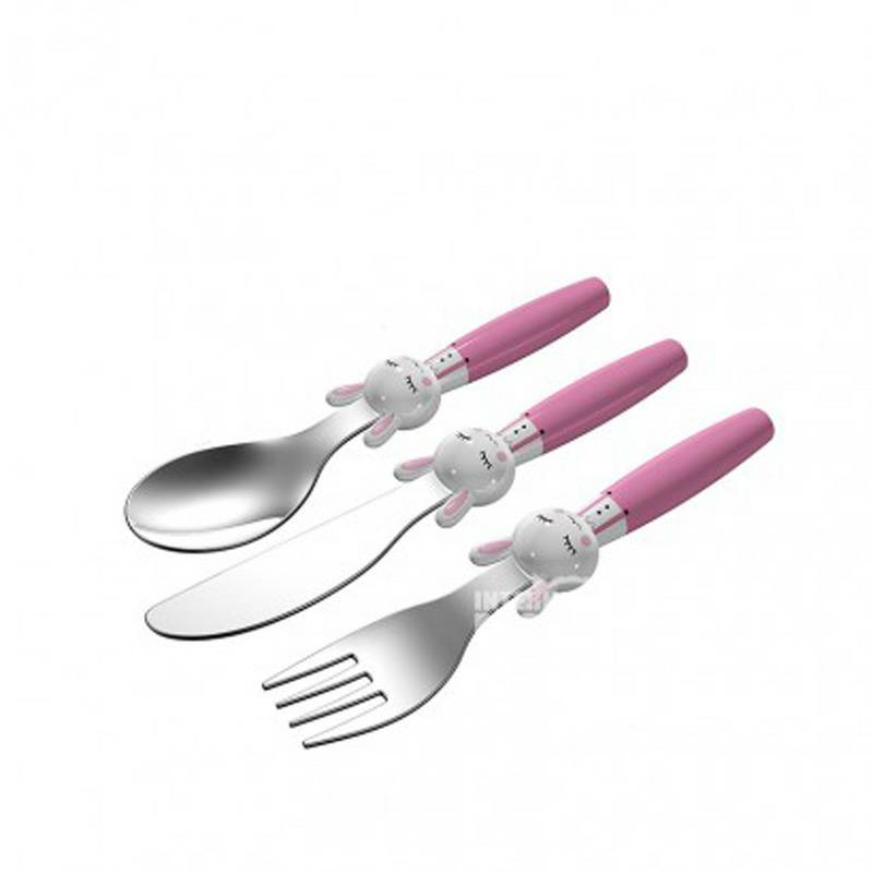 EXZACT UK EXZACT peralatan makan bentuk hewan 3-piece set edisi luar negeri