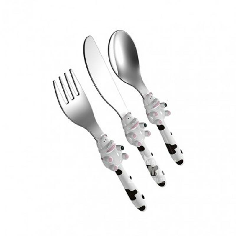 EXZACT UK EXZACT peralatan makan bentuk hewan 3-piece set edisi luar negeri