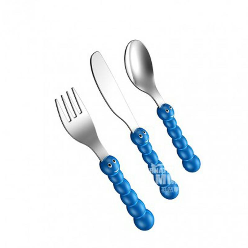 EXZACT UK EXZACT peralatan makan bentuk hewan 3-piece set edisi luar negeri