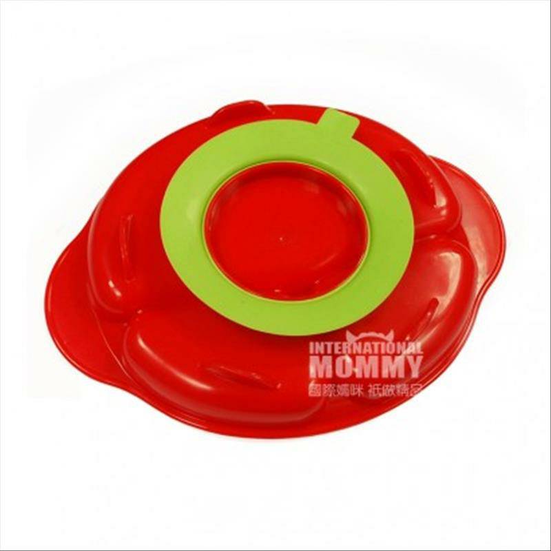 Clevamama 3 set perangkat pembelajaran bahasa Inggris anti-selip pengisap sendok edisi luar negeri