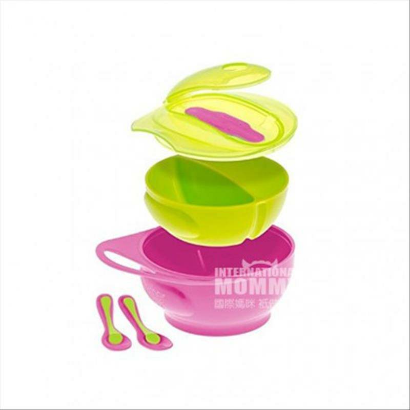 Brother max anak-anak Inggris mudah dibawa belajar sendok mangkuk set versi luar negeri