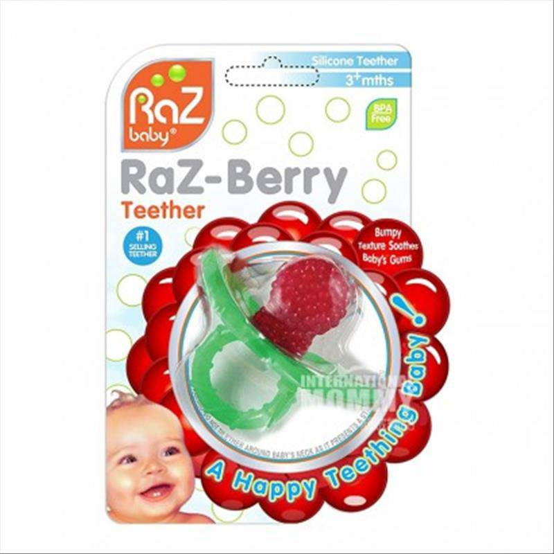 RaZbaby American Strawberry Soothing Teether Overseas Version