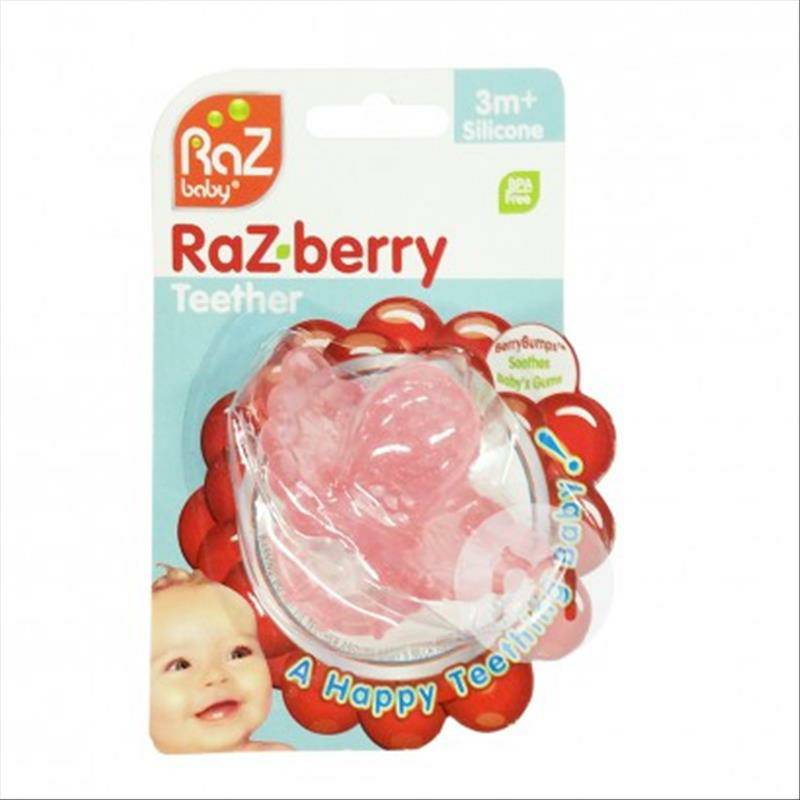RaZbaby American Strawberry Soothing Teether Overseas Version