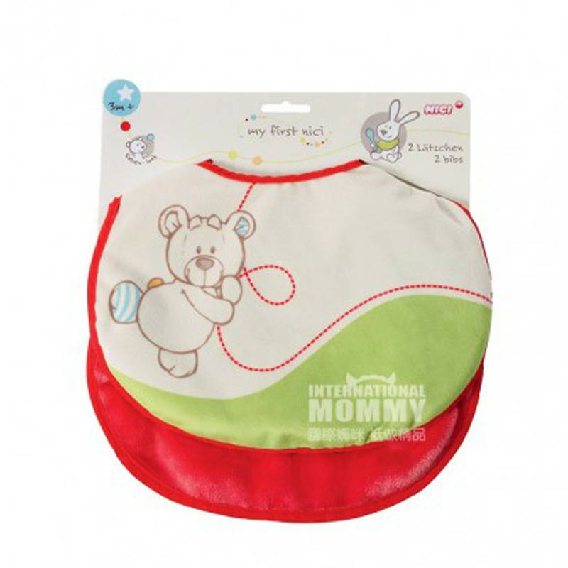 NICI German Baby Bib 2pcs Versi Luar Negeri