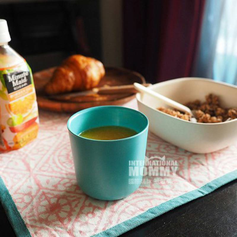 BIOBU by EKOBO Piala Warna Serat Bambu Alami Prancis Set Versi Luar Negeri