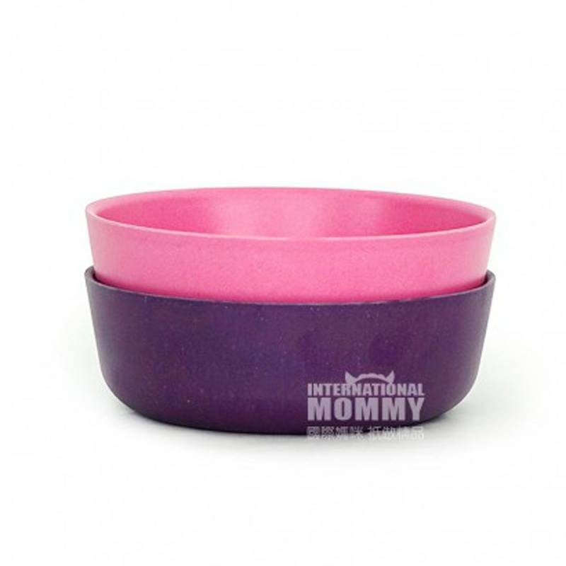 BIOBU by EKOBO Mangkok Serat Bambu Prancis Alami Dua Potong Versi Luar Negeri