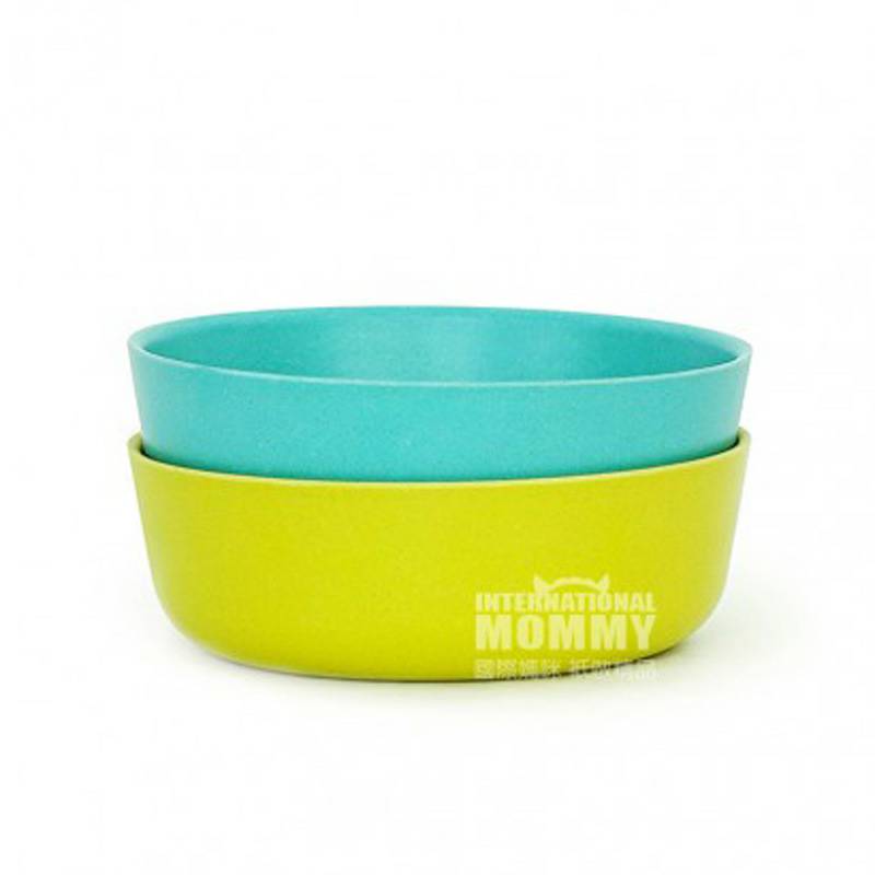 BIOBU by EKOBO Mangkok Serat Bambu Prancis Alami Dua Potong Versi Luar Negeri