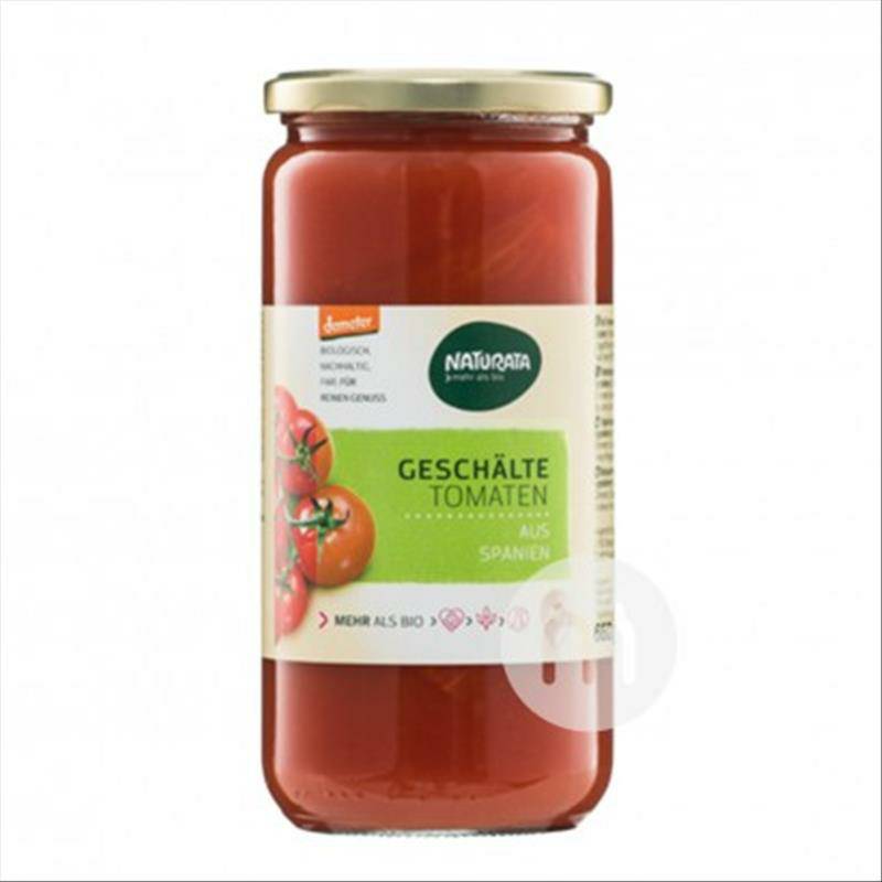 NATURATA Saus Tomat Organik Jerman Kupas Versi 660g Di Luar Negeri