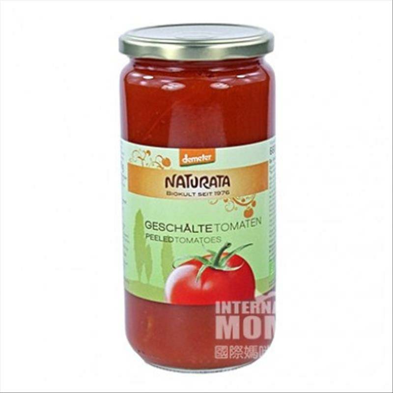 NATURATA Saus Tomat Organik Jerman Kupas Versi 660g Di Luar Negeri