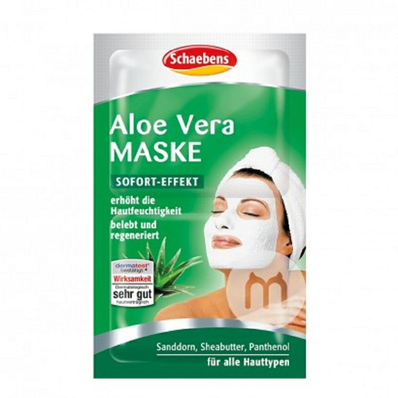 Schaebens Jerman Masker Pelembab Aloe Sea Buckthorn * 10 Versi Luar Negeri