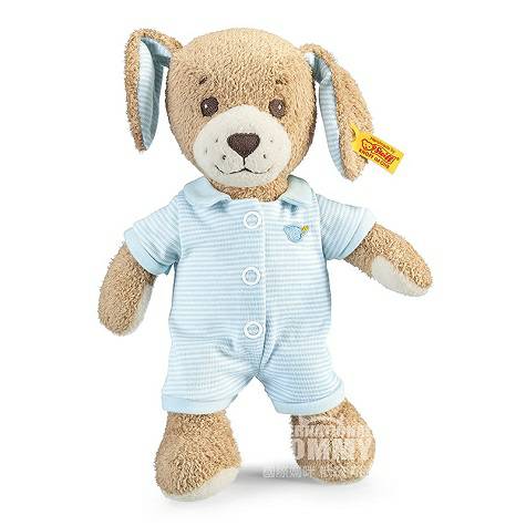 Steiff German Sleeping Blue Puppy Overseas Version