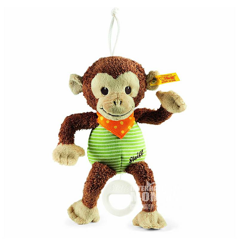 Steiff German Baby Sleeping Monkey Music Box Doll Versi Luar Negeri
