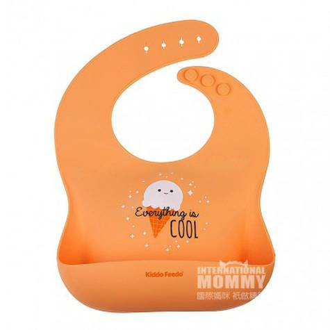 Kiddo Feedo Kiddo Feedo Bayi Silikon Ditarik Bib Versi Luar Negeri