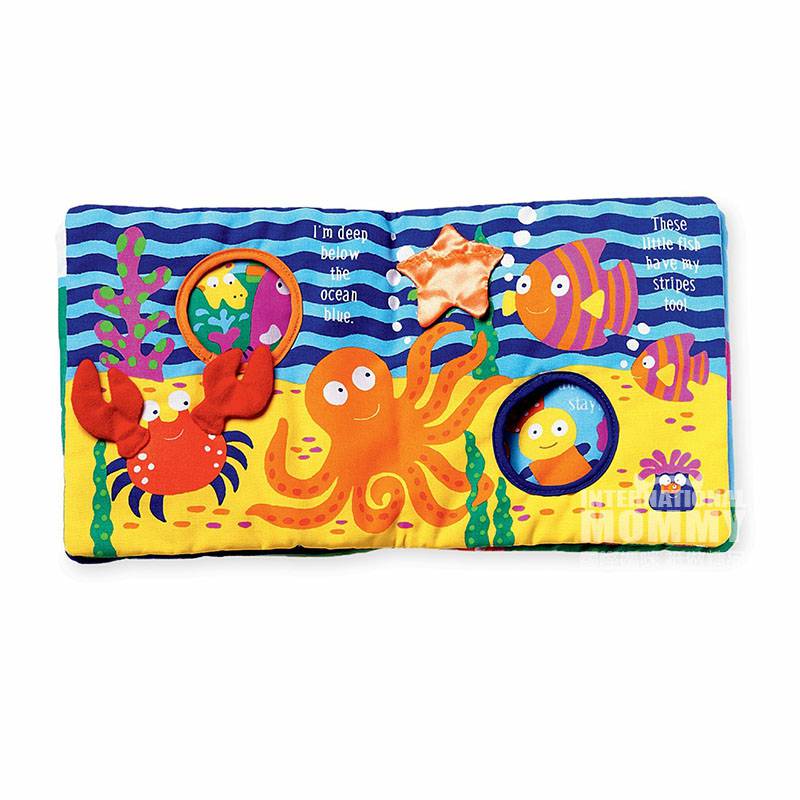 MANHATTAN TOY American permainan bayi buku kain lembut di luar laut Edition