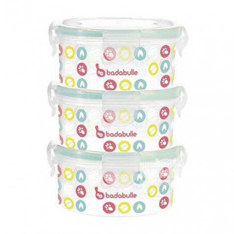 Badabulle France Badabulle kotak makan bayi suplemen makanan 3 paket v...