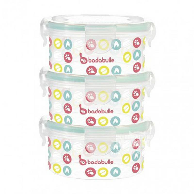 Badabulle France Badabulle kotak makan bayi suplemen makanan 3 paket versi luar negeri