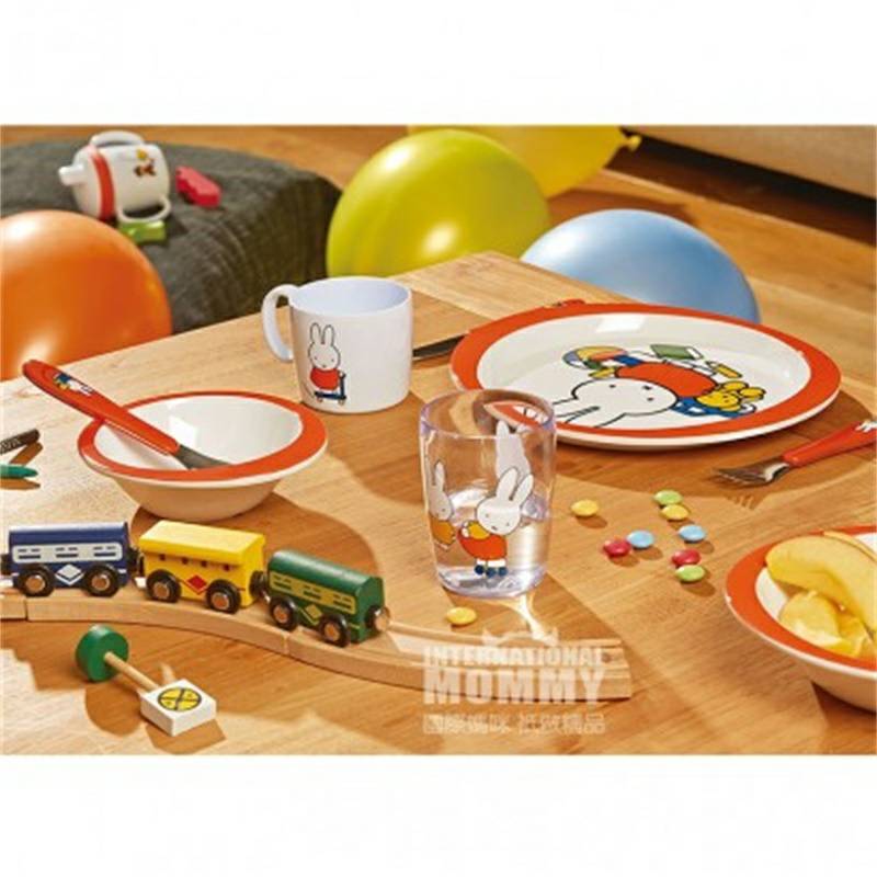 Rosti mepal Dutch Rosti mepal Miffy Kelinci Seri Piring Makan Bayi Versi Luar Negeri