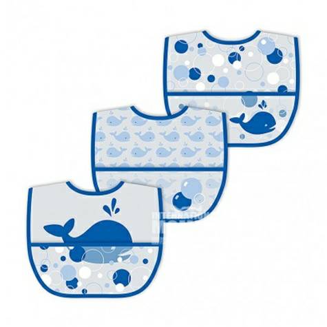 Green Sprouts American baby bib tahan air tiga potong edisi luar neger...