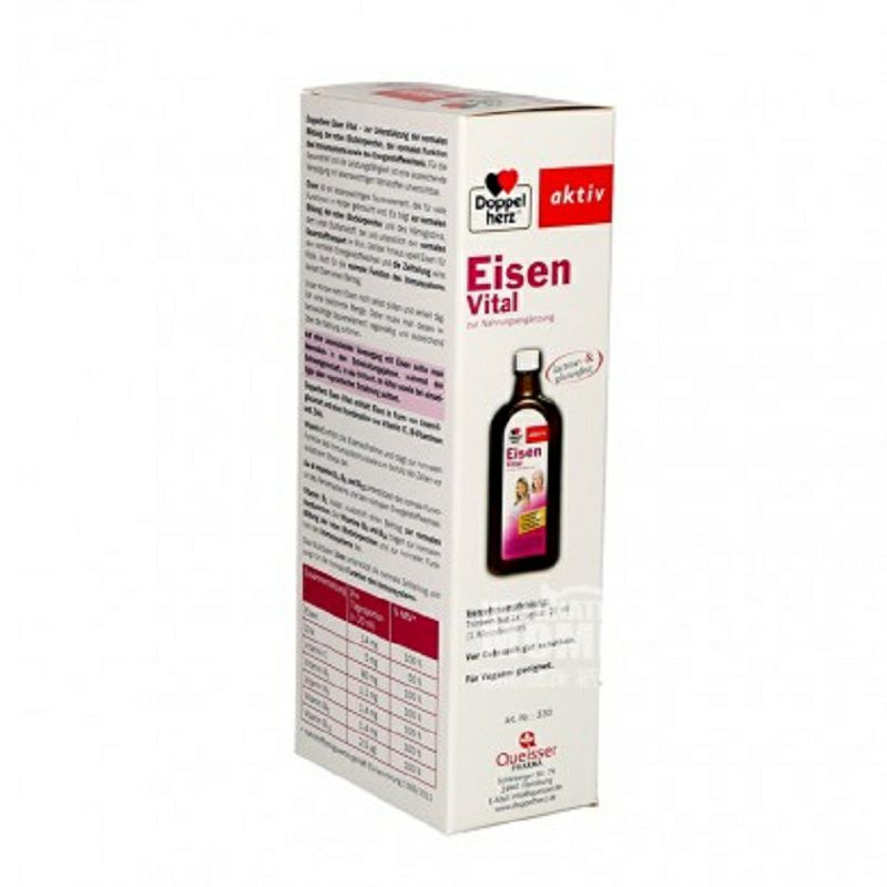 doppelherz Jerman besi dan darah tonik cairan oral versi luar negeri