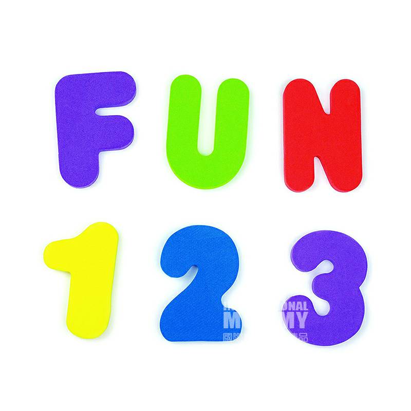 Munchkin American Baby Alfanumeric Bath Flash Card Versi Luar Negeri