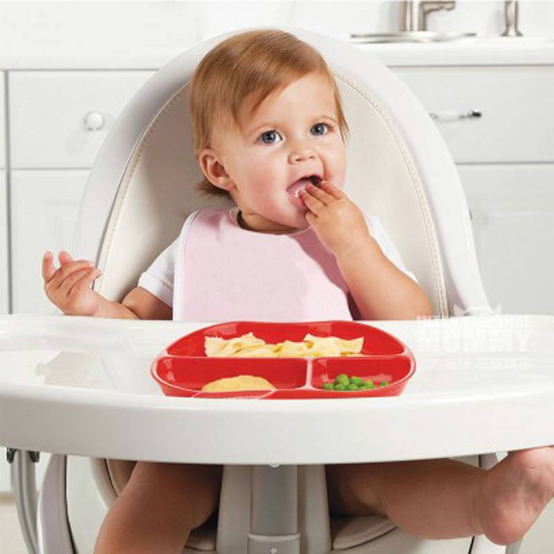 Munchkin American Baby Three-Grid Apple Dinner Plate Versi Luar Negeri