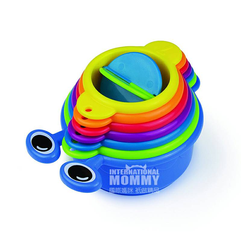 Munchkin American memainkan mainan setumpuk cangkir air set di luar negeri