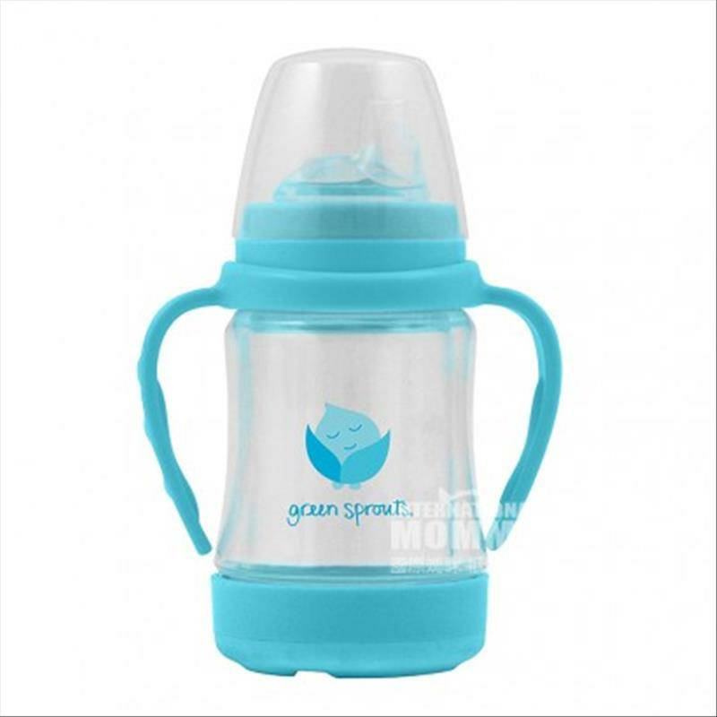 Green Sprouts American glass straw cup versi 6-18 bulan di luar negeri