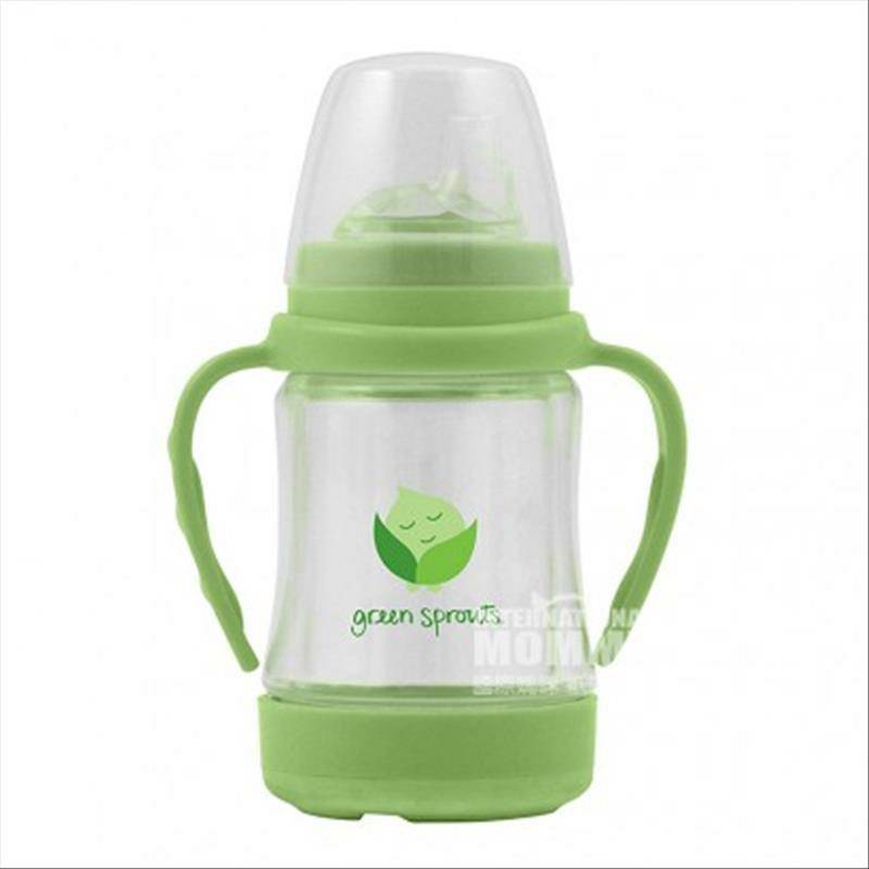 Green Sprouts American glass straw cup versi 6-18 bulan di luar negeri