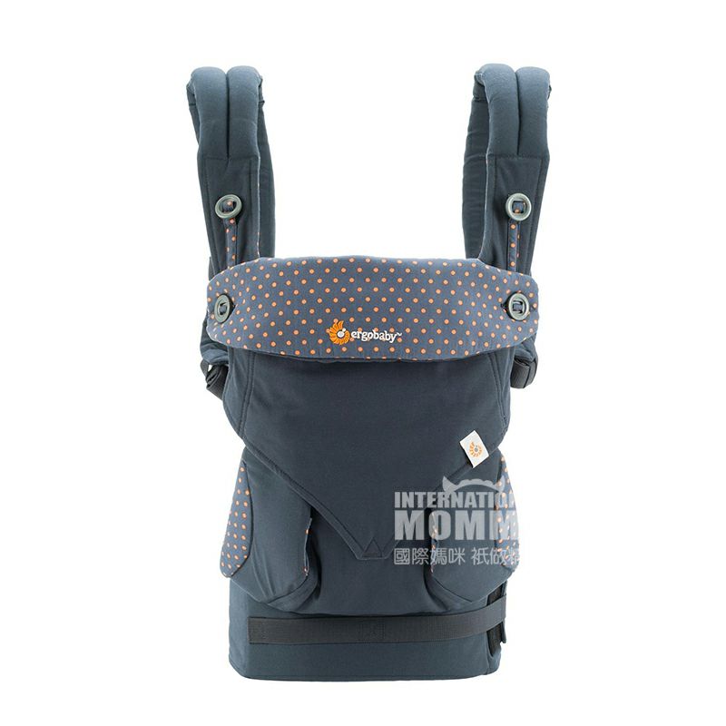 Ergobaby Ergobaby 0-3 tahun bayi empat musim universal cotton hug baby carrier BC360ABLU versi luar negeri