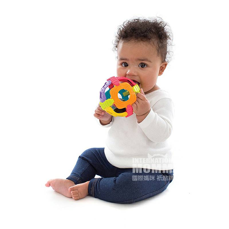 Playgro Australia Playgro bayi bola karet genggam serbaguna versi luar negeri