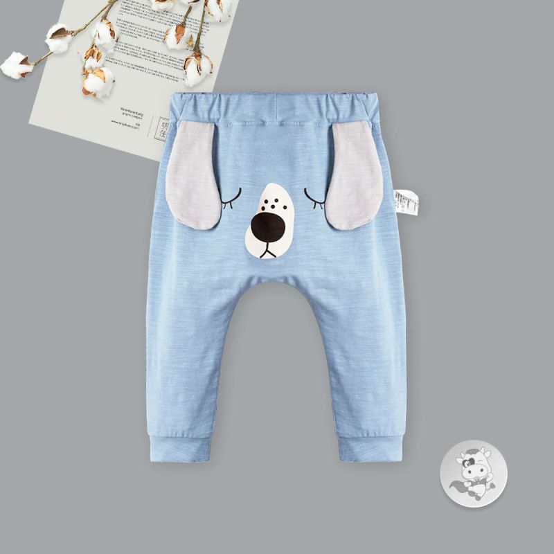 Verantwortung anak laki-laki dan perempuan bayi lucu telinga anjing besar musim semi dan musim gugur celana Harlan biru 