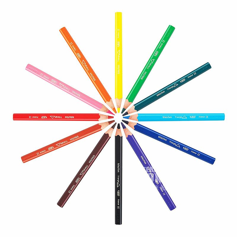 BIC KIDS Graffiti 12 krayon warna 12 warna untuk bayi di luar negeri tidak beracun dan tidak berasa