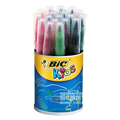 BIC KIDS Graffiti 18 warna cat air pena bayi perancis versi Perancis t...