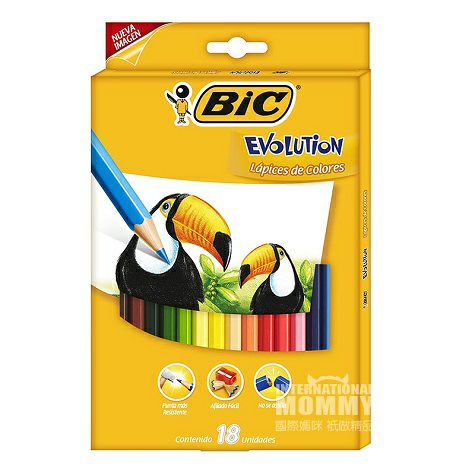 BIC KIDS Grafiti bayi 18 warna krayon Perancis yang tidak beracun dan ...