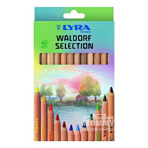 LYRA Jerman lukisan pensil warna batang besar tebal 12 pensil warna ed...