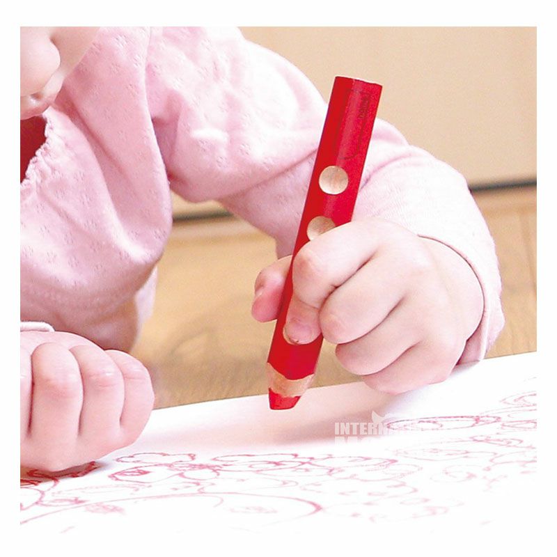 LYRA Pensil warna segitiga anak-anak Jerman yang mudah dipegang 6 pcs edisi luar negeri