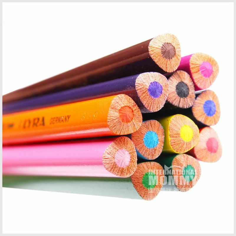 LYRA Pensil warna larut dalam air anak-anak Jerman 12 bungkus edisi luar negeri