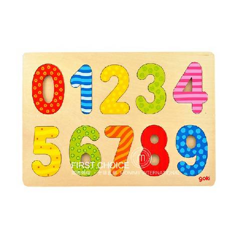 Goki German English Alphabet / Number Cognition Board Edisi Luar Neger...