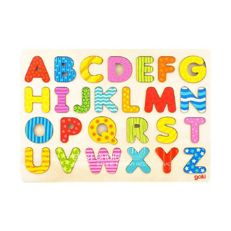 Goki German English Alphabet / Number Cognition Board Edisi Luar Negeri