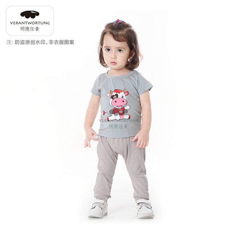 Verantwortung jantan dan betina bayi bisu telinga besar anjing musim semi dan musim gugur celana Harlan abu-abu