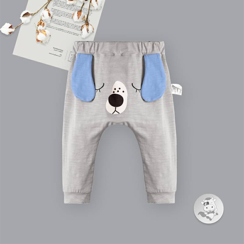 Verantwortung jantan dan betina bayi bisu telinga besar anjing musim semi dan musim gugur celana Harlan abu-abu