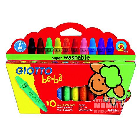 GIOTTO Italy GIOTTO aman krayon dicuci 10 paket versi luar negeri yang...