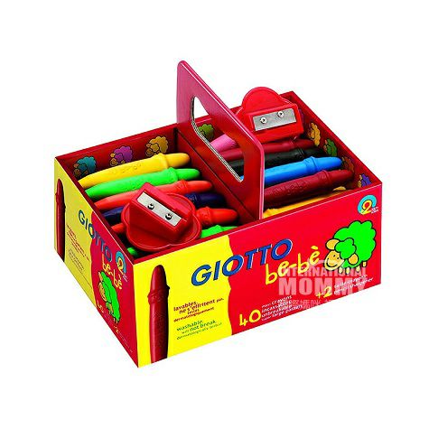 GIOTTO Italy GIOTTO aman krayon yang dapat dicuci tidak beracun 40 bun...