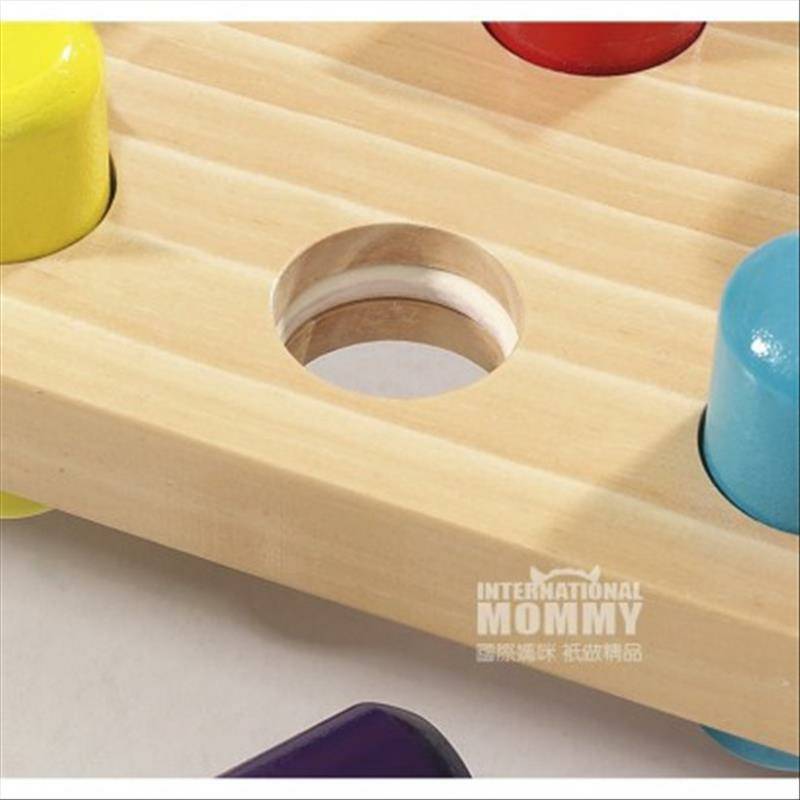 Eichhorn Jerman mainan bayi piling meja kayu versi luar negeri
