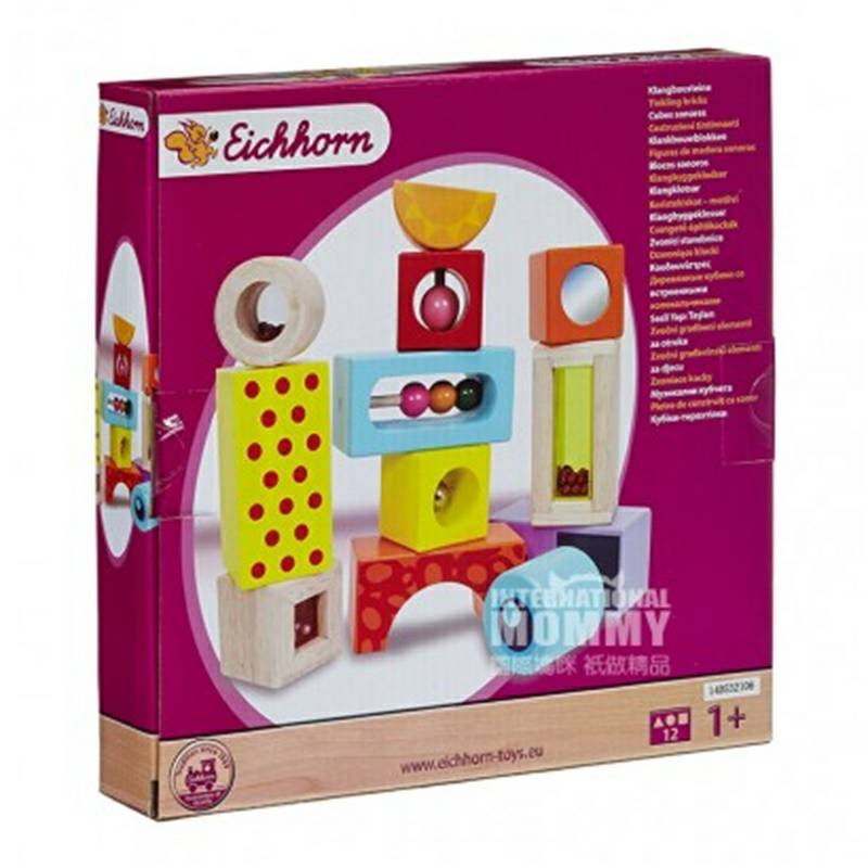 Eichhorn Blok suara anak-anak kayu Jerman versi luar negeri