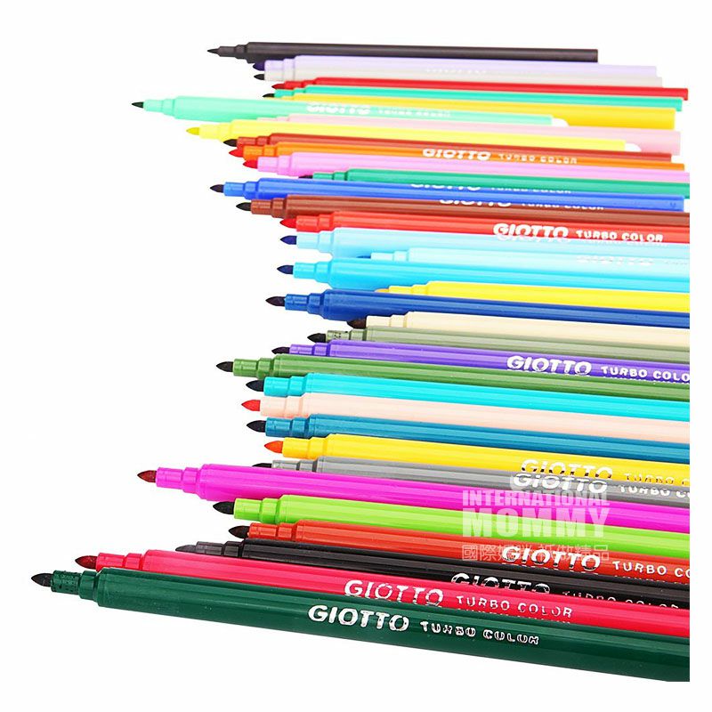 GIOTTO Italy GIOTTO pena cat air tidak beracun yang dapat dicuci 36 bungkus edisi luar negeri